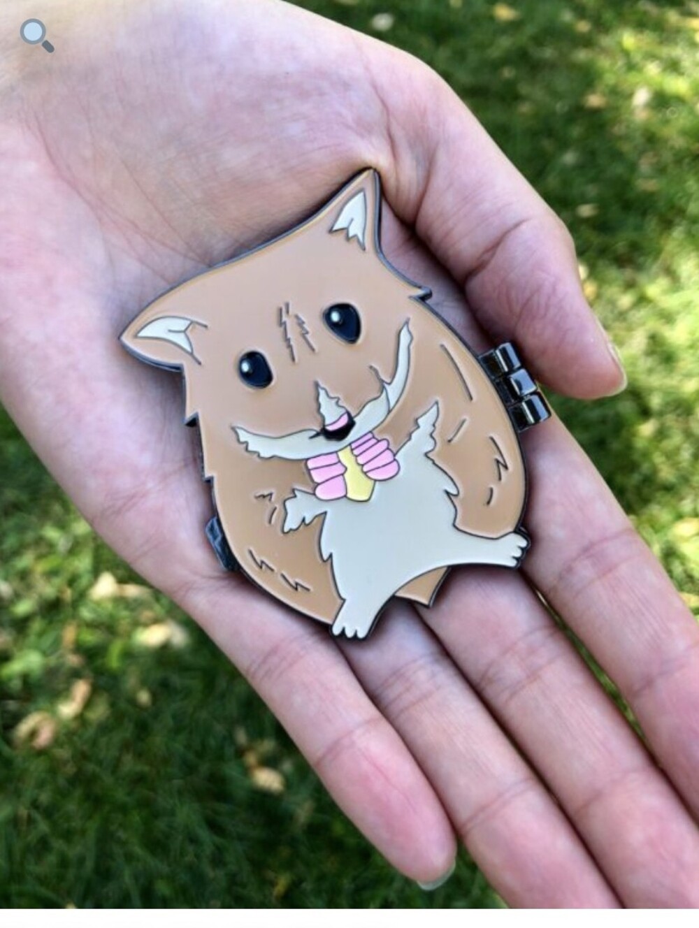 Meow Wolf Nimsesku Hamster Deluxe Enamel Magnet NEW